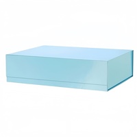 Boîte cadeau magnétique pliable portable, boîte d'emballage rigide en carton magnétique, logo personnalisé