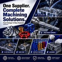 Pièces d'impeller métalliques personnalisées usinées CNC 5 axes et par électroérosion à fil, en aluminium et acier inoxydable, pour équipement industriel OEM