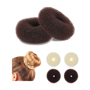 Shinein différentes tailles beignet Shaper cheveux <span class=keywords><strong>chignon</strong></span> fabricant mousse éponge <span class=keywords><strong>Chignon</strong></span> Nylon beignet cheveux <span class=keywords><strong>chignon</strong></span> pour fille enfant - Product Image 1