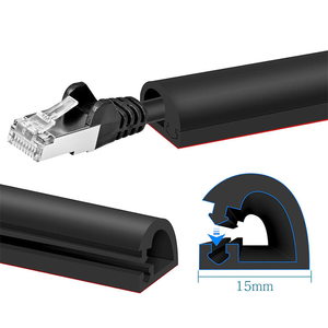 Cubrecables Flexible de PVC para Hogar y Oficina, Decoración de Pared de PVC, Ocultación de Cables Eléctricos, Canalización de Cables de Silicona - Product Image 2