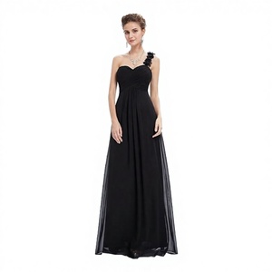 Vestido de Fiesta Sexy de Manga Corta con Hombro Descubierto, Corte A, Ajustado, Moldeador, con Tirantes, Sujetador Incorporado, Flores de Tul, Liso Teñido, ¡Venta Caliente! - Product Image 2