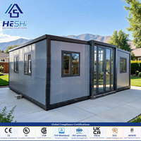Maison préfabriquée extensible en conteneur, résistante aux ouragans, 150 km/h, 20 pieds, 30 pieds, 4 chambres, luxe moderne, galvanisée, déplaçable, maison personnalisée