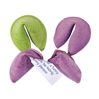 Biscuits de la Fabrique en Gros Personnalisés avec Texte de Bénédiction, Biscuits de la Fortune Exotiques Sucrés et Croustillants au Fromage, Boîte Colorée