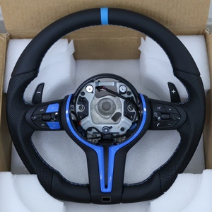 Volant M rouge et bleu personnalisé tendance en promotion pour BMW M3 M6 F10 F15 F16 F25 F32 F45 F30 E71 E90 E91 F82 M340i - Product Image 1