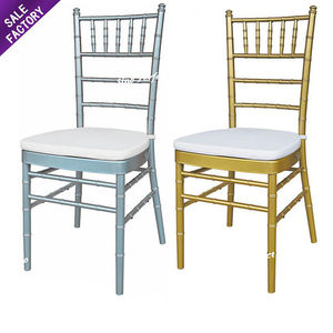 Meubles de jardin à prix avantageux, location de chaises en métal, chaises de salle à manger Chavari, Chivari, Tiffany, en bambou, pour mariage en extérieur - Product Image 5