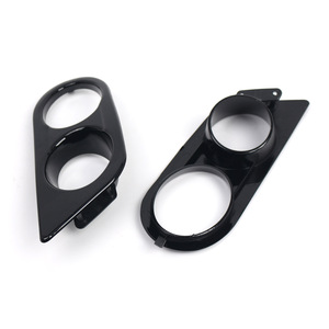Bmw E46 M3 Dual Hole Fog Light Bezels 2001-2006 <b>Abs</b> Plastic Bumper Lower Grille Covers - Product Image 4