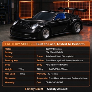Go Kart Eléctrico de Diseño GT3 para Parque de Atracciones, 72V, 80km/h, Retro, para Adultos, con Autonomía de 100km, de Fábrica - Product Image 4