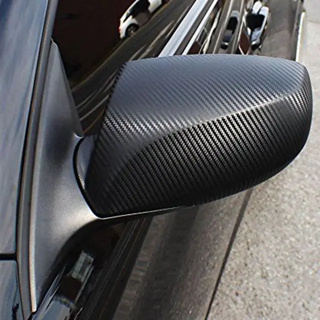 カスタムサイズの車体装飾ブラックラップフィルム3Dマットカーボンファイバービニール