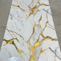 Plaque de marbre UV 1220x2600mm 3mm - Transfert thermique ordinaire - Pierre microcristalline - Revêtement mural sans colle