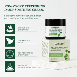 Crema BHA PHA AHA de Marca Privada, Crema Facial Nutritiva Milagrosa de 30 Días, Crema Hidratante Natural de Árbol de Té Anti-Acné - Product Image 4
