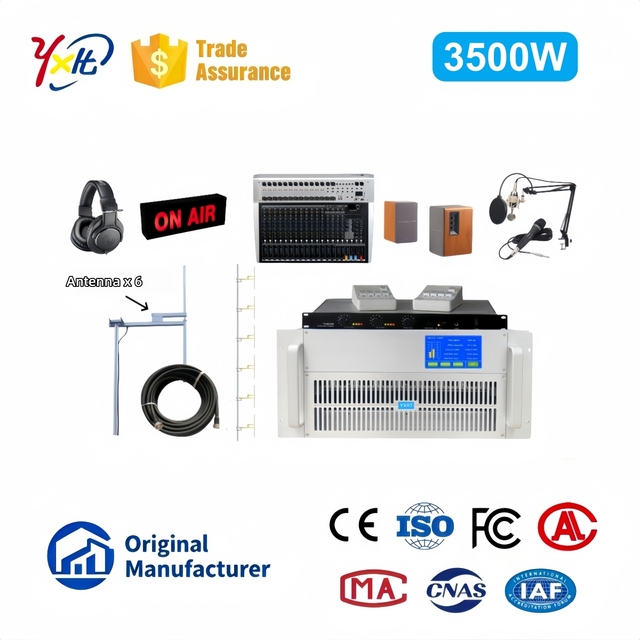 3.5KW(3500W) Multi-function Radio Frequency Broadcast Equipment With Studio Room Full Fittings