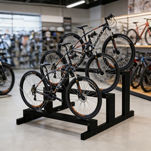 Expositor de Bicicletas Metálico, Soporte de Piso para Uso Comercial, Expositor de Bicicletas para Tiendas Minoristas y Exposiciones - Product Image 1