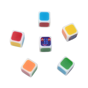 <span class=keywords><strong>Dés</strong></span> colorés pour <span class=keywords><strong>jouer</strong></span> <span class=keywords><strong>avec</strong></span> 6 couleurs pour jeux de société Jeux de table pour enfants Jouets éducatifs - Product Image 3
