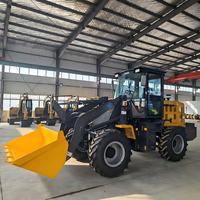 Jingcheng Terlaris JC1600 1 ton dengan Mesin Epa4/ Euro5, Bucket Depan Kapasitas 0.7m, 20km/jam, Mini Wheel Loader Kompak