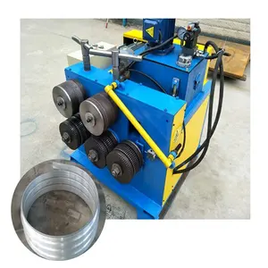 Type 50 hydraulic Angle steel crimping machinery Channel Angle coil equipment Vertical channel steel winding machine