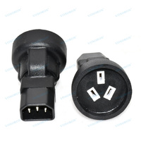 Adaptateur d'alimentation femelle 3 broches IEC 320 C14 vers SAA Australie pour PDU UPS, convertisseur de prise CA, prise C14-AU