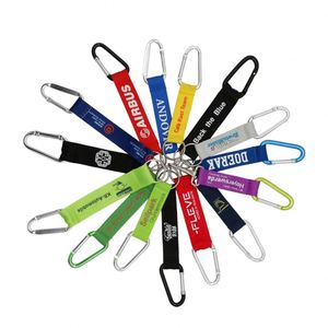 Lanière courte personnalisée avec logo brodé ou sérigraphié pour moto, avion, porte-clés, dragonne, mousqueton - Product Image 1