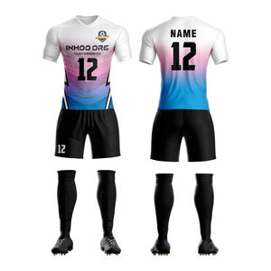 Camiseta de fútbol para adultos unisex personalizable con logotipo de nombre de Club/equipo Impresión digital Poliéster Servicio OEM Stock Style Top Tailandia - Product Image 2