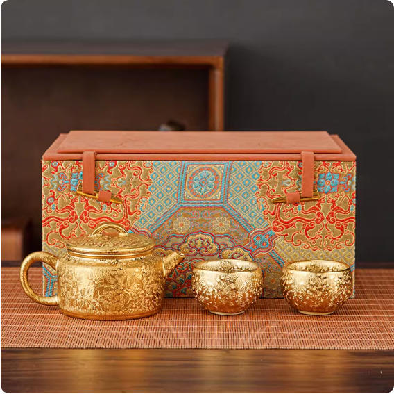 Gold tea set