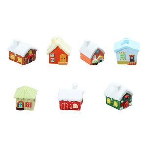 Adornos de Resina Lanshuo con Forma de Casa de Dibujos Animados, Decoraciones de Paisajes en Miniatura para Decoración del Hogar, Accesorios de Bricolaje - Product Image 5