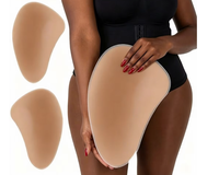 Coussinets auto-adhésifs en silicone sans couture à taille haute, épais, pour l'augmentation des fesses, le remodelage du ventre et la protection du coccyx