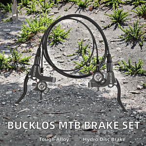 Juego de Pinzas de Freno de Disco Hidráulicas Delanteras/Traseras BUCKLOS para Bicicleta de Montaña MTB, con Almohadillas de Presión de Aceite, Modelo 700200 - Product Image 2