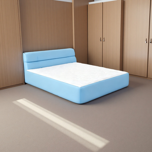 现代风格可压缩模块化床纯海绵真空卷装盒真皮软垫耐用广州工厂 - Product Image 6