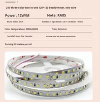 Bande lumineuse intelligente COB connectée à l'application Mijia, commande vocale, trois couleurs, gradation progressive, spectre complet, plafond intérieur