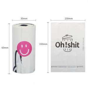 Thickened White Eco-Friendly EPI-Degradable Roll-Up Type Pet Waste Bags for Outdoor Dog-Walking and Pet-Cleaning - Product Image 5