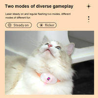 Collier laser interactif pour chat avec recharge USB, accessoire intelligent et réglable pour animaux de compagnie