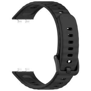 Bracelets pour <span class=keywords><strong>Huawei</strong></span> <span class=keywords><strong>Band</strong></span> 11, sangles en silicone durable avec connecteur métallique, bracelets de remplacement sportifs réglables pour femmes et hommes - Product Image 4