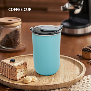 Couche intérieure en acier inoxydable minimaliste sans BPA et tasse à café extérieure en PP pour un usage quotidien - Product Image 4