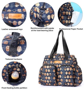 Bolso <span class=keywords><strong>de</strong></span> mano <span class=keywords><strong>de</strong></span> poliéster para madre, personalizado, respetuoso con el medio ambiente, <span class=keywords><strong>de</strong></span> calidad, a la moda, barato, para el cuidado del bebé, pañales para mamás - Product Image 5
