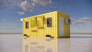 Cafetería Kiosco Diseño Contenedor Bar 20 pies Prefabricado Desain <span class=keywords><strong>Kios</strong></span> para la venta Contenedor plegable Moderno HS Hotel Panel sándwich - Product Image 4