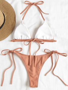 Conjuntos de <span class=keywords><strong>Bikini</strong></span> Sexys para Adolescentes, Traje de Baño de Dos Piezas para Chicas Jóvenes, <span class=keywords><strong>Bikini</strong></span> Triangular para Mujer - Product Image 3