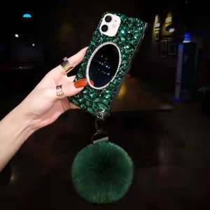 Custodia per <span class=keywords><strong>iPhone</strong></span> di Lusso con Diamanti, <span class=keywords><strong>Specchio</strong></span>, Pelliccia e Cinturino da Polso per <span class=keywords><strong>iPhone</strong></span> X, Xr, Xs Max, 7, 8, <span class=keywords><strong>11</strong></span>, 12, 13, 14, 15, 16, 17 Plus, Pro Max - Product Image 5