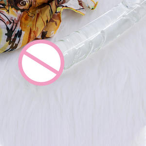 Nuevo consolador de dragón de dos cabezas transparente, vibrador de masturbación femenina real y de cristal, autodefensa para homosexuales - Product Image 6