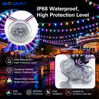 Lumières à pixels RVB adressables WS2811 DC12V DC24V, étanches IP67, module LED programmable pour la décoration de parcs à thème en extérieur