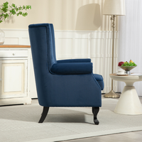 Fauteuil d'appoint modulaire élégant et moderne en velours pour salon, chambre, hôtel, appartement