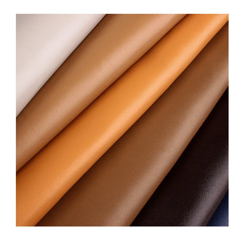 Bolso de cuero sintético decorativo de imitación de algodón de alta calidad con textura de Nappa de 0,7mm PU Rexine Vegan Artificial Faux