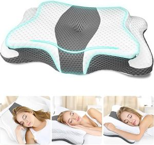 <span class=keywords><strong>Almohadas</strong></span> de espuma viscoelástica, almohada cervical <span class=keywords><strong>para</strong></span> aliviar el dolor de cuello y hombros, suave <span class=keywords><strong>para</strong></span> <span class=keywords><strong>dormir</strong></span> de lado, <span class=keywords><strong>dormir</strong></span> de estómago y <span class=keywords><strong>dormir</strong></span> de espalda - Product Image 1