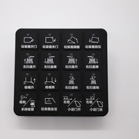 Panneau de clavier programmable CANbus à 16 touches, panneau de commutation rétroéclairé pour équipements d'ingénierie et d'assainissement, DL-KB16Q