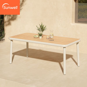 Ensemble de <span class=keywords><strong>table</strong></span> et de chaises en aluminium de qualité supérieure pour l'extérieur, <span class=keywords><strong>avec</strong></span> chaise en corde, résistant à l'eau et aux UV, pour hôtel et restaurant - Product Image 5