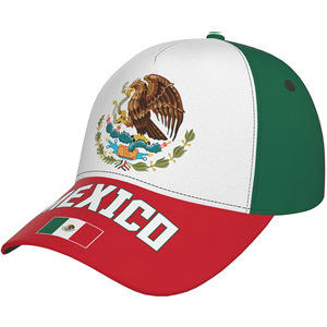 Cappellino da Baseball Classico e Trendy della Squadra di Calcio Messicana con Stampa Digitale, Unisex per Adulti, 100% Poliestere, Regolabile per Tifosi di Calcio - Product Image 2