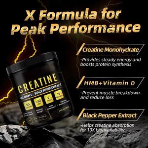 ODM/OEM วีแกนครีเอทีนกัมมี่แบบไม่มีน้ำตาล อาหารเสริมก่อนออกกำลังกายสำหรับผู้รักสุขภาพ ขายส่ง - Product Image 3