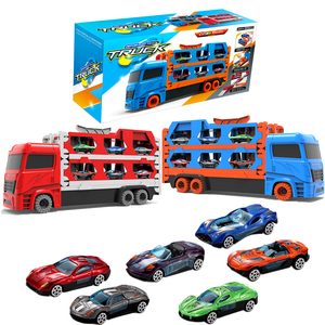 Productos de tendencia, transportador de <span class=keywords><strong>pista</strong></span> grande de eyección múltiple, juguete de aleación, coche, catapulta, deformación, camión plegable, juguetes para los niños - Product Image 6