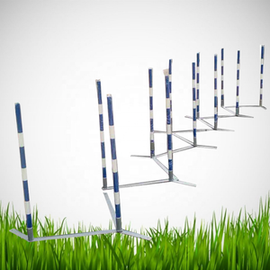 USMILEPET superventas competencia grado perro carrera de obstáculos perro agilidad entrenamiento equipo perro alrededor del poste - Product Image 5