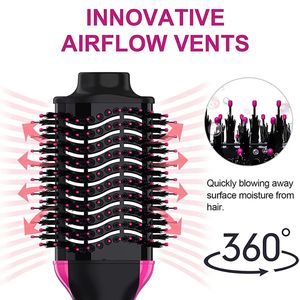 Professionnel 1200w 3 en 1 une étape coup sèche-cheveux <span class=keywords><strong>brosse</strong></span> lisseur et Styler rotatif volumateur électrique <span class=keywords><strong>brosse</strong></span> à Air chaud - Product Image 4
