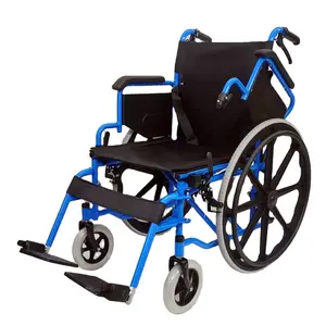 Medical Steel Frame Wheelchair Foldable And Lightweight Wheel Chair Elderly Home Care Products