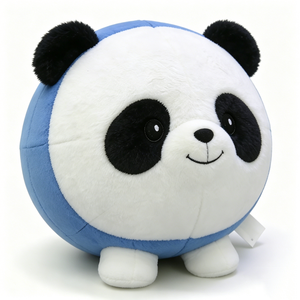 Peluche Panda Personnalisée avec Anneau Bleu Sphérique, Jouet Anti-Stress Mignon en Forme de Corps, Rembourrage en Coton PP, Design Anneau à Bulles pour - Product Image 2